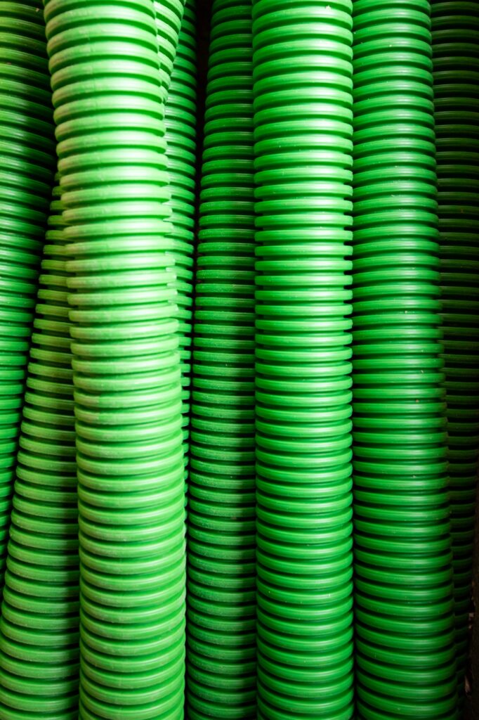 Flexible green pipes for air ventilation system