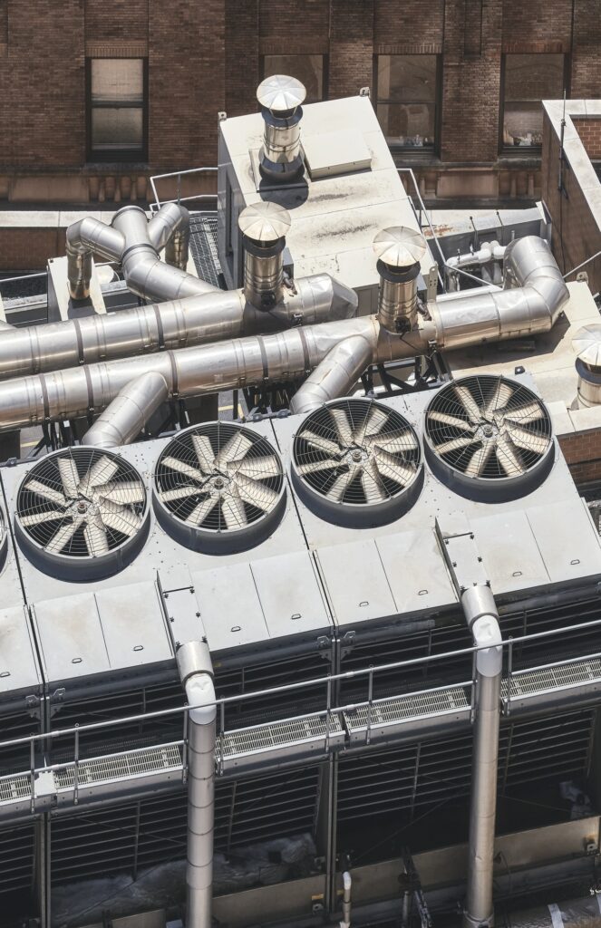 Rooftop air con system.